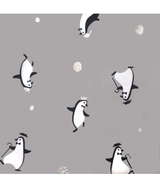 Tela Katia Jersey Penguins Xmas