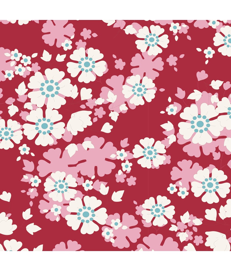 2 colores rosas rosas tela flores Benartex patchwork tela de toalla
