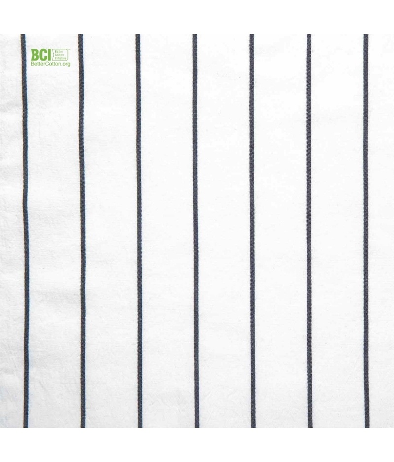 Tela Katia Nautic Stripes Cotton NSC2 Granitte & Ecru