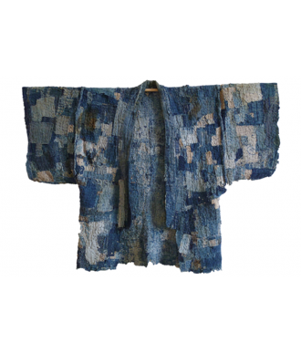 Tela Japonesa Tramada Sevenberry Boro 88500-3-2 Azul-Kimono